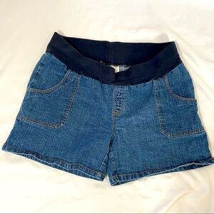 Duo Maternity Jean Shorts with Band size medium